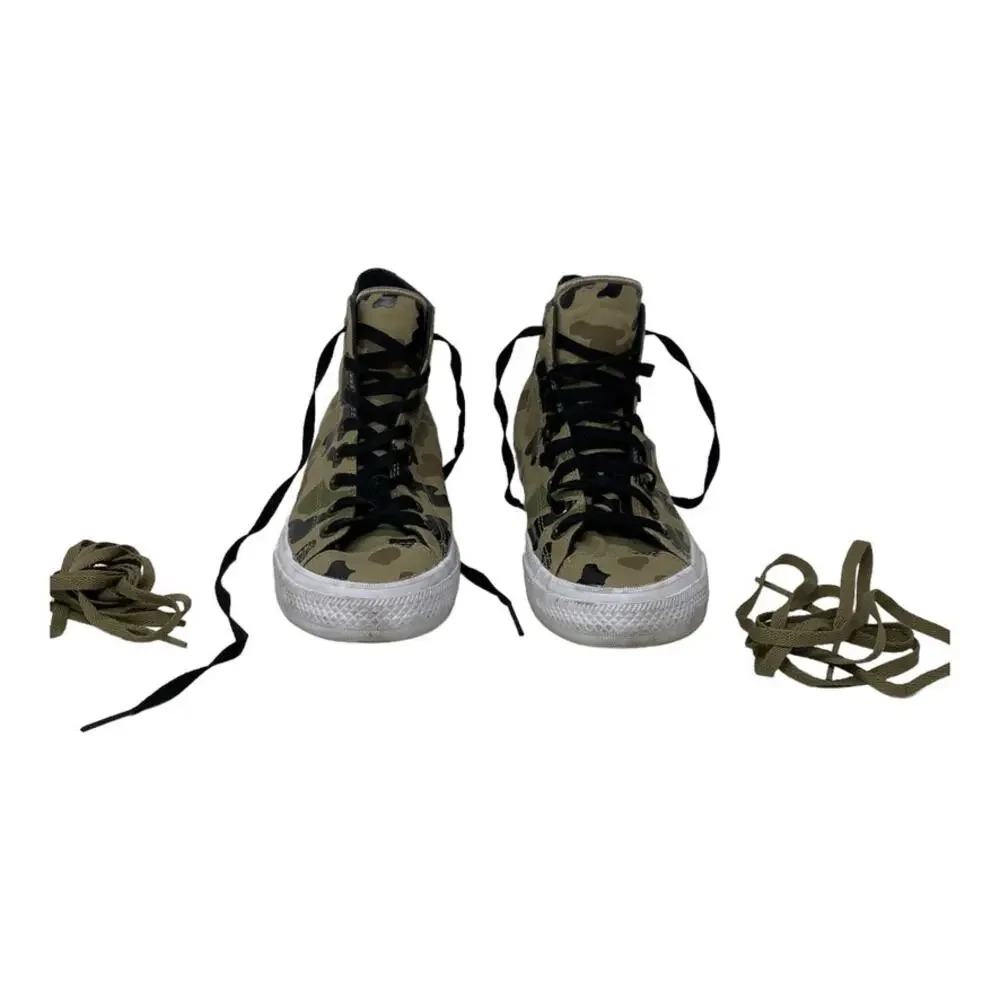 Converse Chuck Taylor All Star II Hi Camouflage Khaki Men 10 Women 12 - Picture 2 of 9